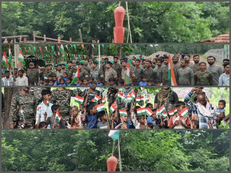 छत्तीसगढ़: नक्सल बेल्ट में तिरंगा शान से लहराया—माओवादी स्मारक पर भी फहराया गया राष्ट्रीय ध्वज